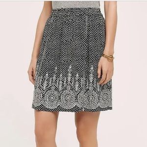 Anthropologie Ranna Gill Laurel embroidered skirt